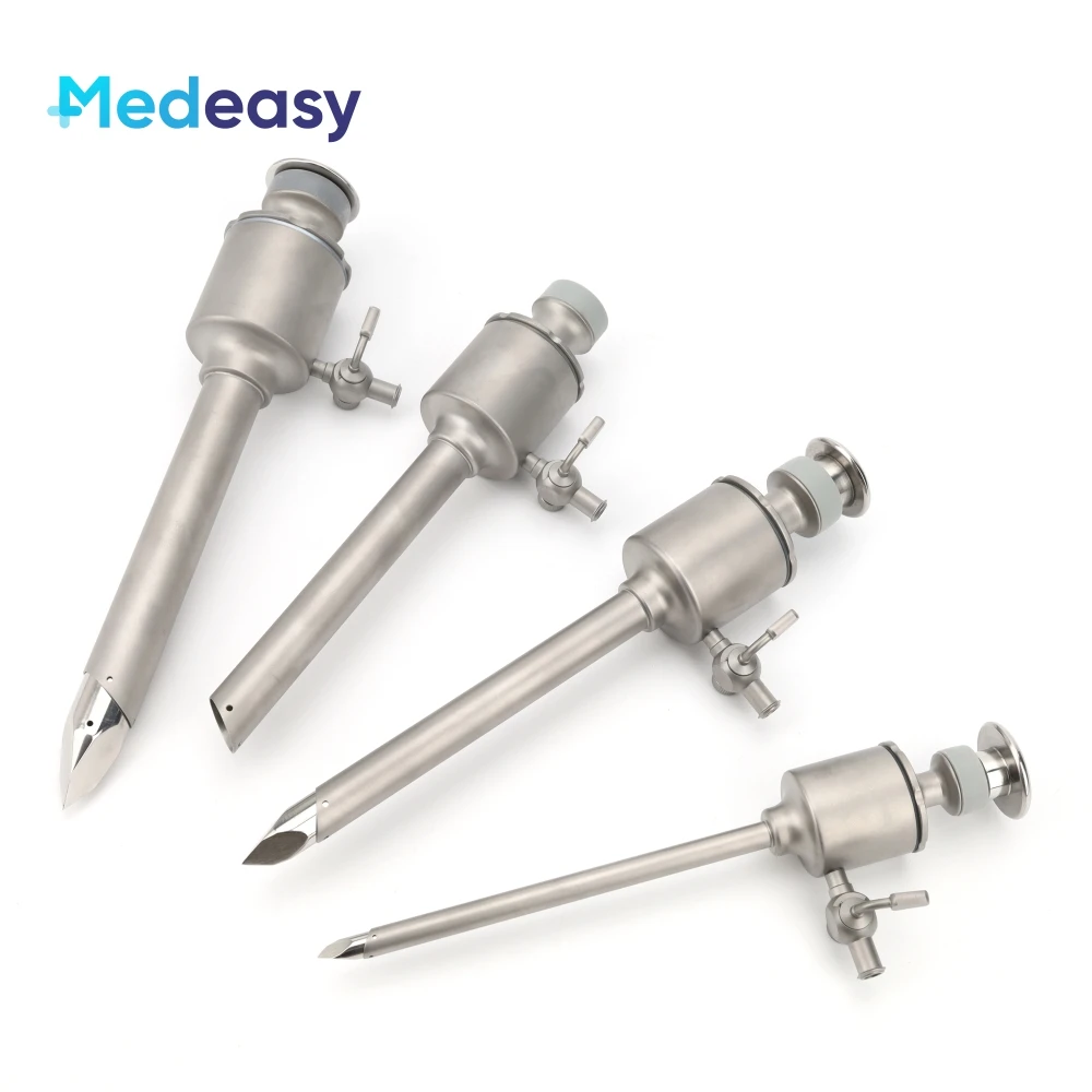 Laparoscopic Reusable Trocar Flip Type 5mm 10mm 12mm 15mm Laparoscopy Trocar and Cannula