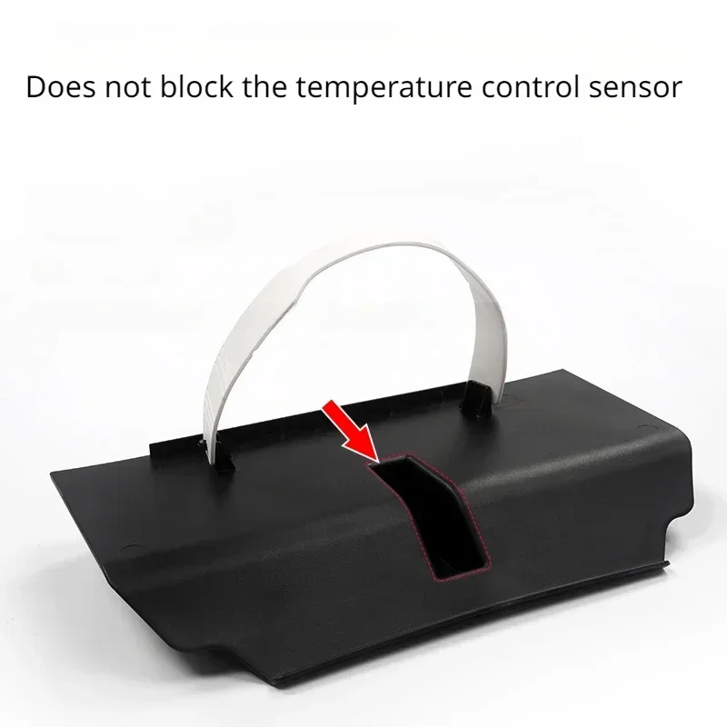 Per Tesla Model 3 Y Under Screen Storage Box Organizer Center Console TPE + ABS accessori interni a doppio strato per modello y