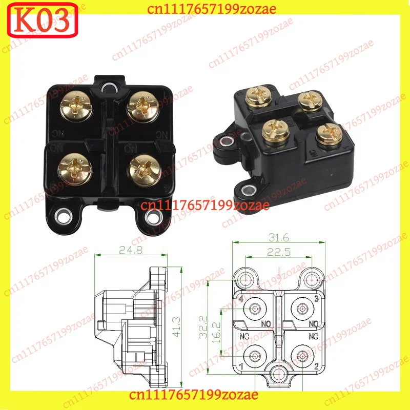 KJ02 Limit Travel Switch Core Silver Dot Self-Reset 1NO 1NC, Replacement Parts