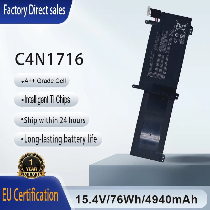 Новый аккумулятор для ноутбука C41N1716 для ASUS ROG Strix GL703GS GL703GM ROG Strix S7BS S7BS8750 GL703GM-NS73 GL703GM-DS74 Series 76 Втч