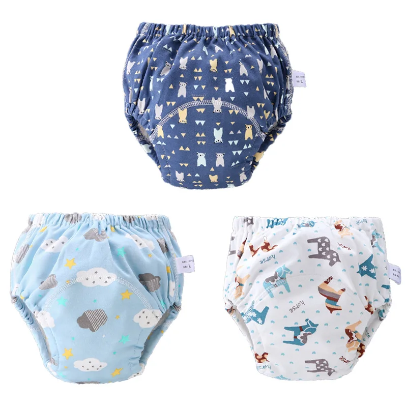 Reusable 6 Layers Diapers Baby Absorbent Ecological Newborn Cloth Diaper Toilet Training Pants New Born Night Nappy For Boy Girl