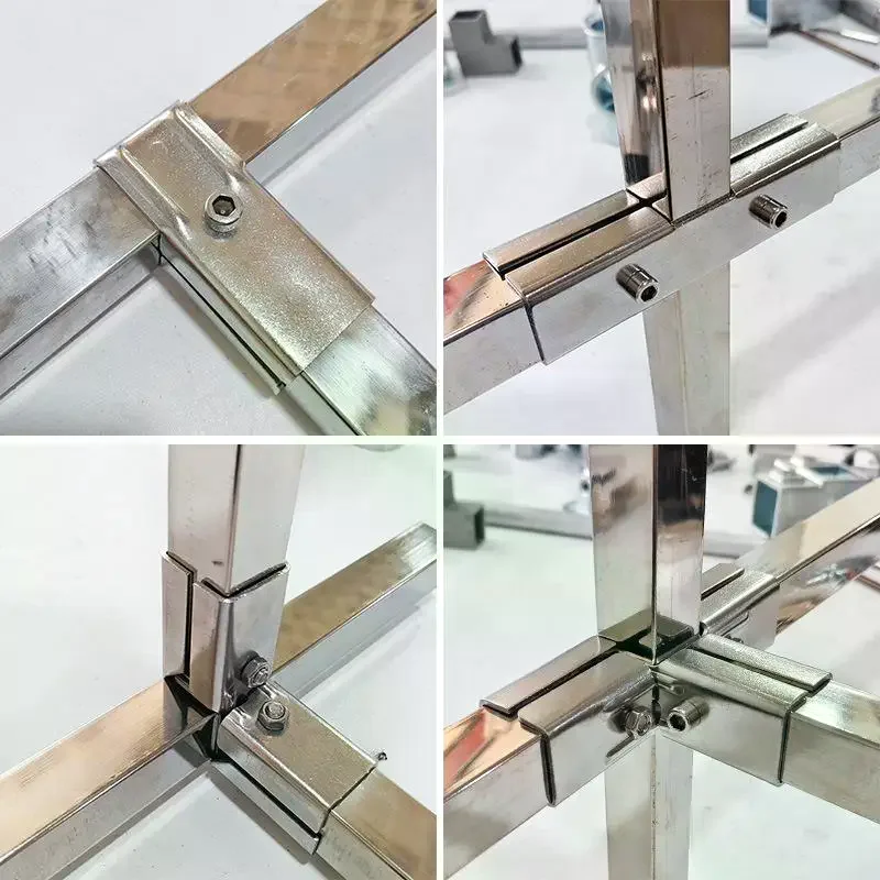 Elbow Pipe Fixed Buckle 20x20/25x25mm Square Pipe Fitting Joint Pipe Connector Buckle Non Welding And Non Punching Bracket
