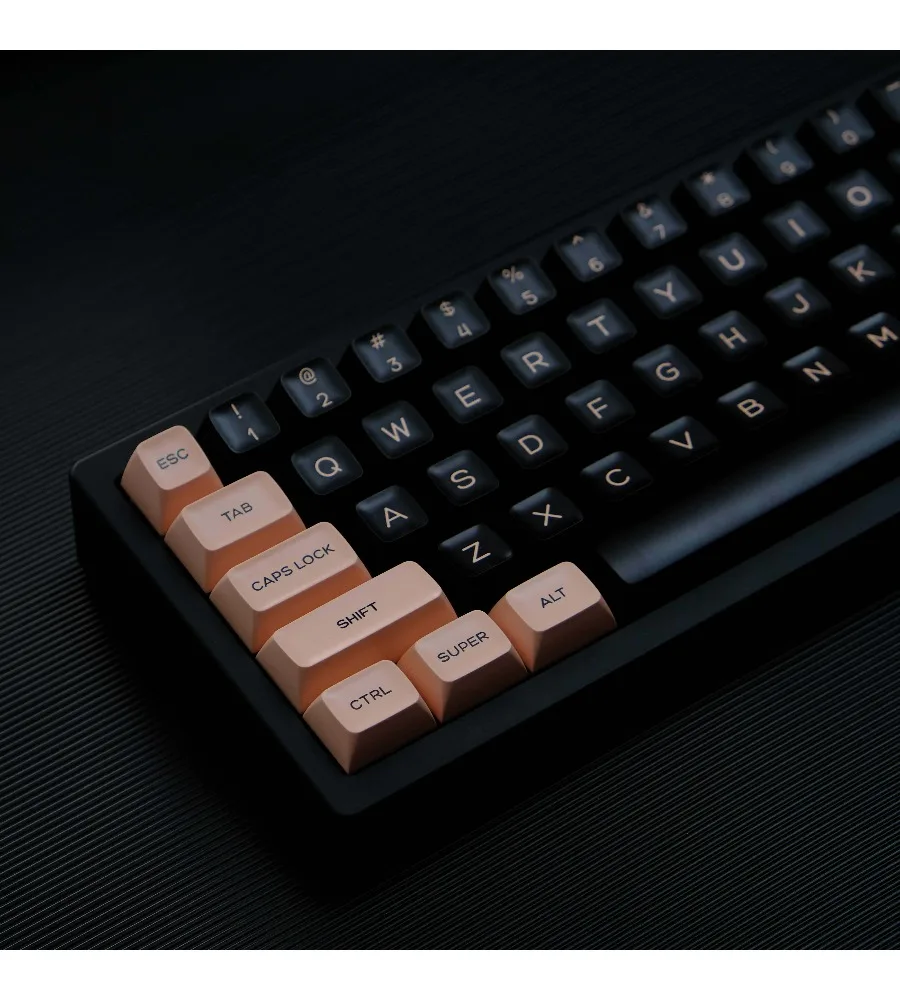 Keycaps Full set of customized mechanical keyboard 98 87 Night Sakura theme keycaps SA height PBT two-color injection molding