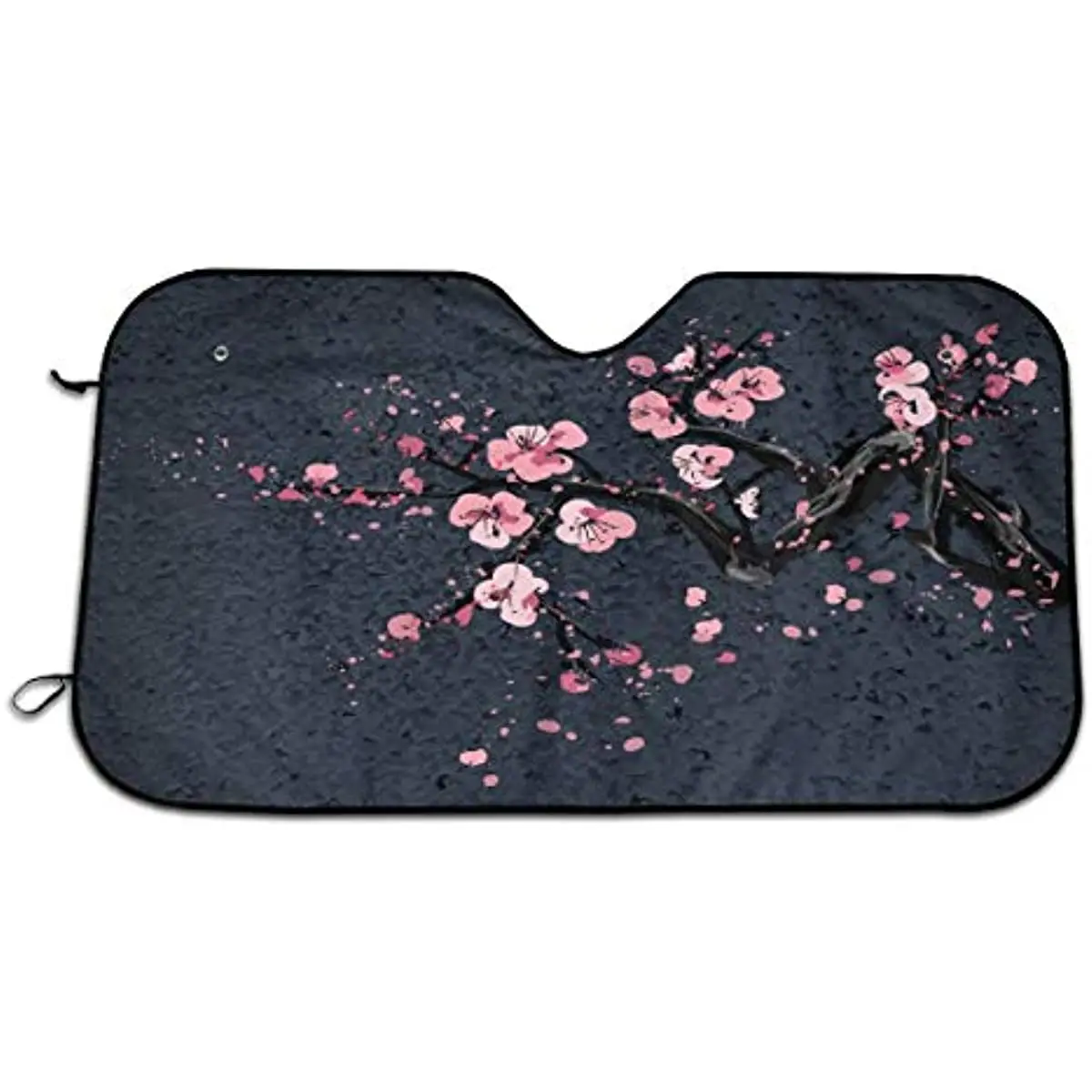 Foruidea Japanese Cherry Blossom Tree Car Windshield Sun Shade Auto Sunshade for Car Truck SUV-Blocks Rays Sun Visor Protector-K