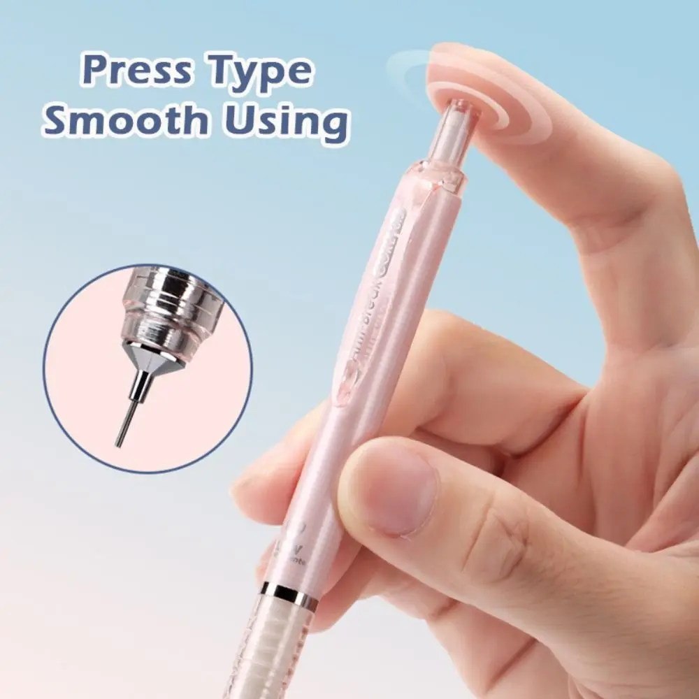 Simple Low Gravity Mechanical Pencil 0.5mm Metal Tip Smooth Writing Propelling Pencil 2B Pencil Wriitng Drawing