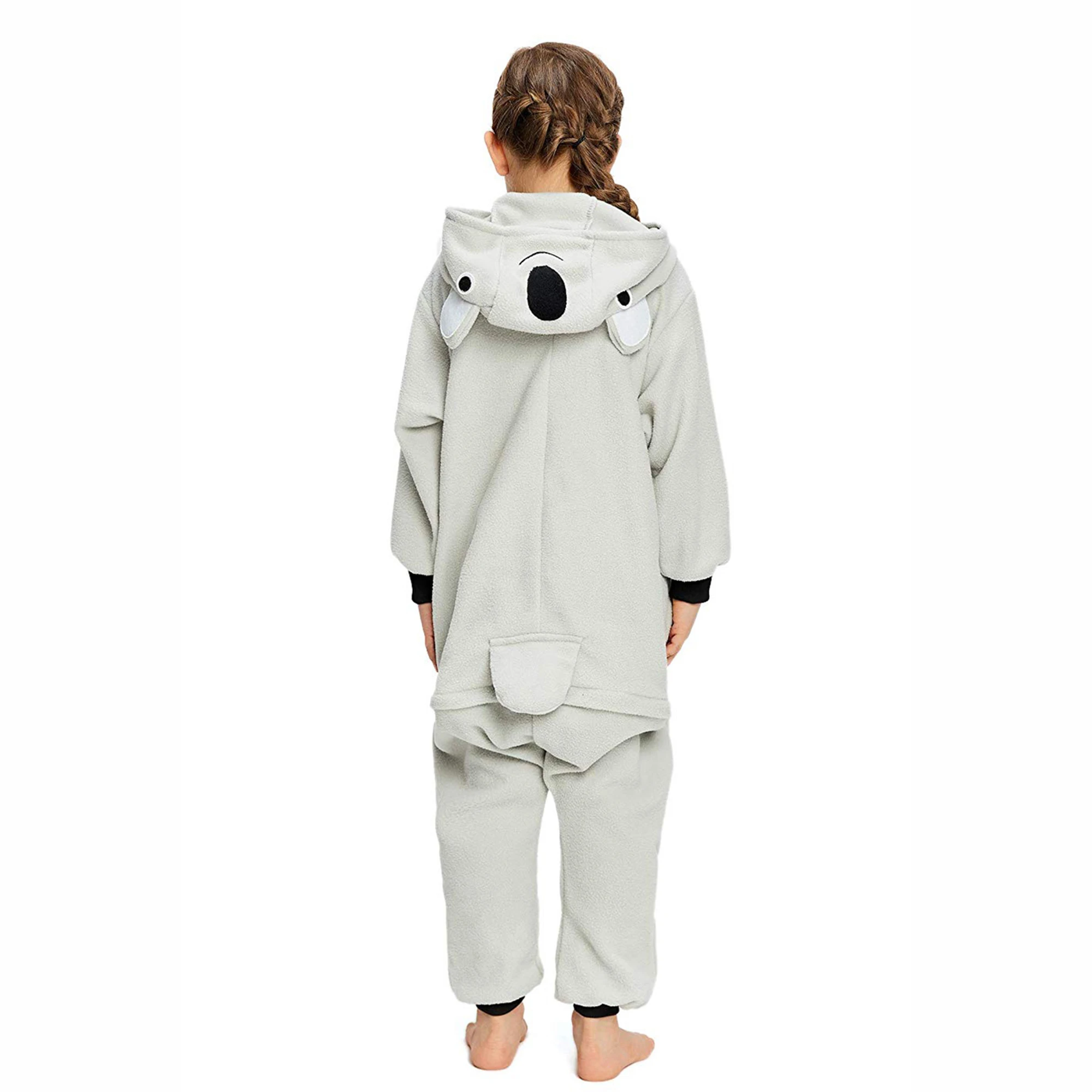 CANASOUR Koala Costumes Kids Onesie For Boys and Girls Funny Pijama Halloween Christmas Cosplay One-piece Hooded Pajamas