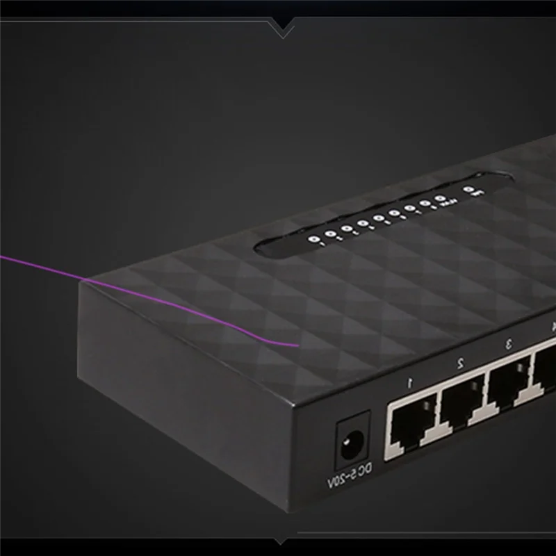 

8-портовый гигабитный коммутатор Ethernet Smart Switcher Высокопроизводительный сетевой коммутатор 1000 Мбит/с Концентратор RJ45 Интернет-инжектор