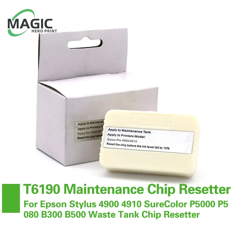 

Magic Hero T6190 Maintenance Resetter For Epson Stylus 4900 4910 SureColor P5000 P5080 B300 B500 Waste Tank Chip Resetter