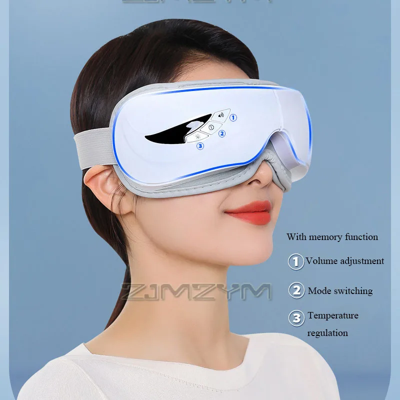 Music Smart Eye Massager Airbag Vibration Eye Care Tool Hot Compress Bluetooth Eye Beauty device For Relax Fatigue Pouch Wrinkle
