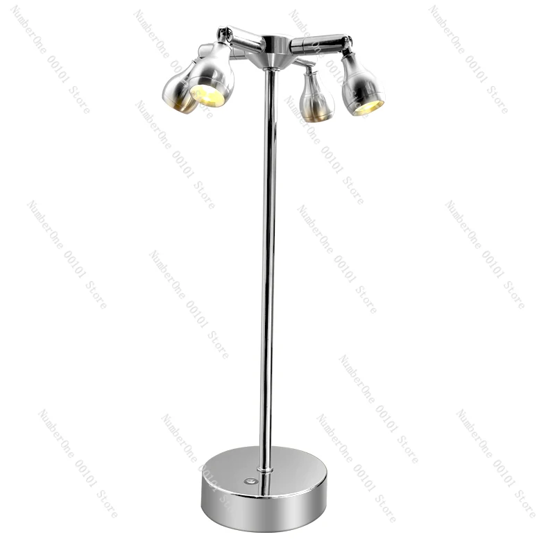 

Led Rechargeable Bar Table Lamp Bedroom Dining Room Card Holder Small Night Lamp Sunset Light High Pole Spotlight Quiet Bar