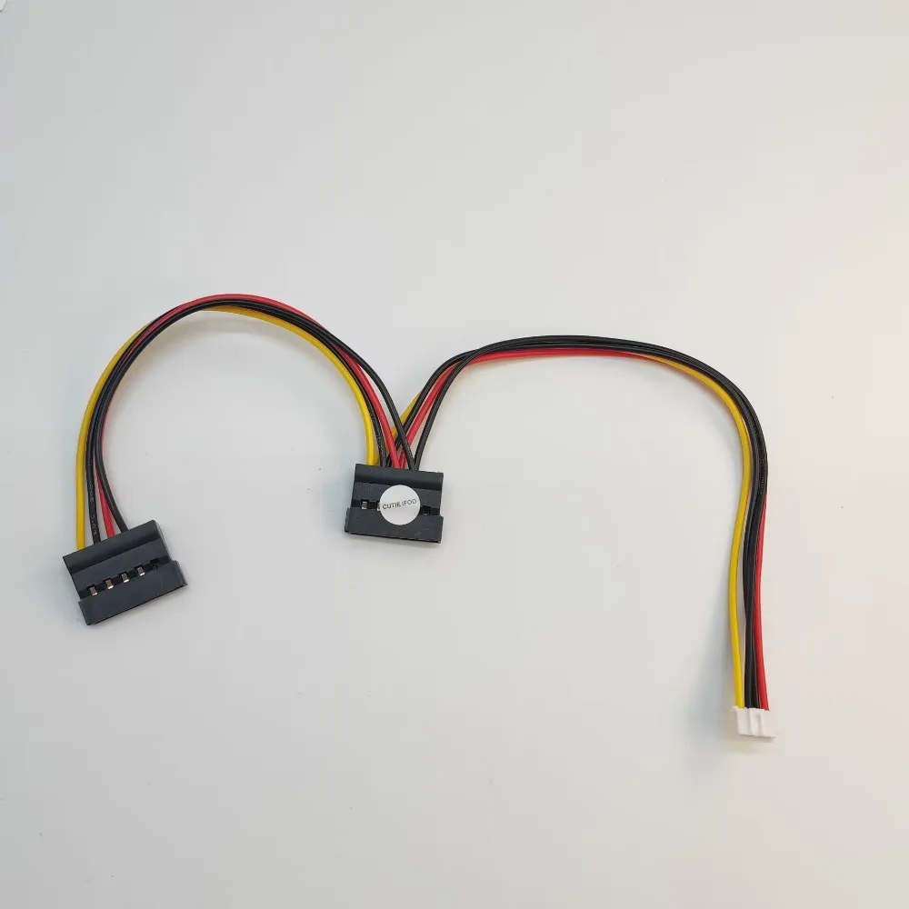 Cable de fuente de alimentación para ordenador Industrial, Cable de fuente de alimentación SATA de 2,0mm, 4 pines, pequeño a 2 puertos, 15 Pines, todo en uno, Netbook
