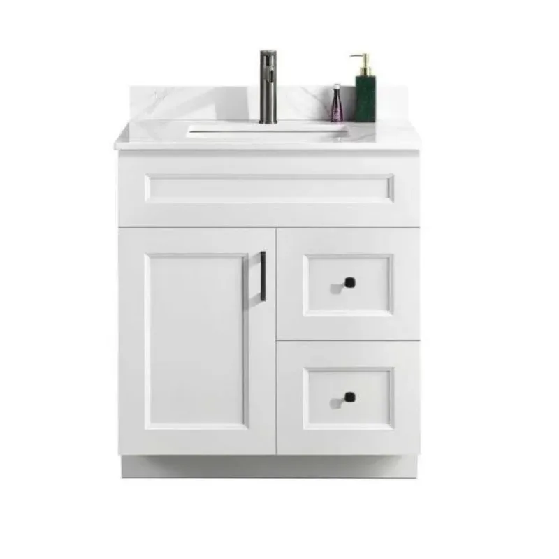 

Free-Standing Bathroom Vanity Top Quality Custom Wooden Bathroom Cabinet Modern Bathroom Furniture With Drawers