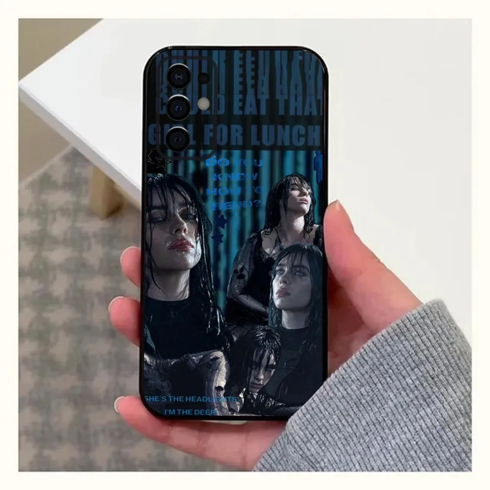 Hit Me Hard and Soft B- BillieS Phone Case For Samsung S24,S21,S22,S23,S30,Ultra,S20,Plus,Fe,Lite,Note,10,9,5G Black Soft Cover