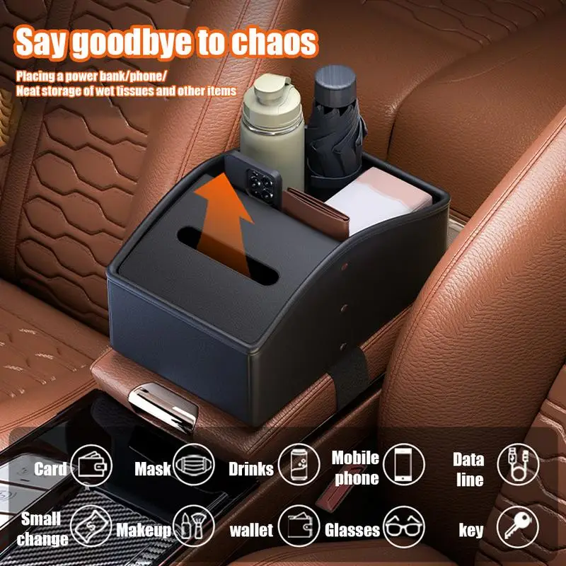 Car Armrest Storage Box Car Seat Armrest Box Arm Rest Organizer Car Car Armrest Extender Multifunctional Convenience For Placing