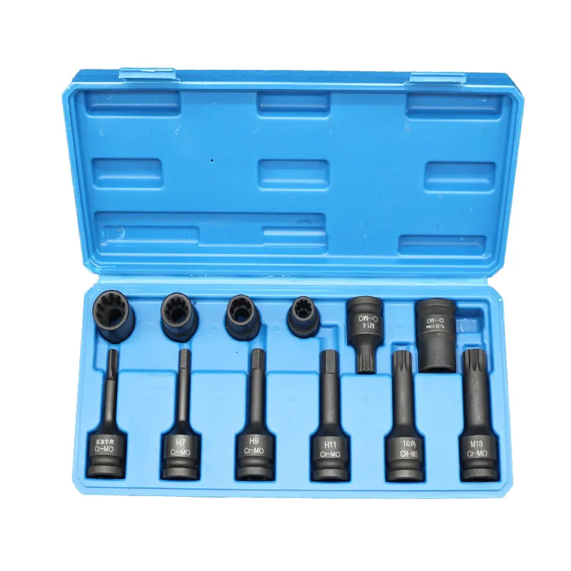 

Brake caliper sub-pump screw removal special sleeve tool 10 flower 7 corner batch