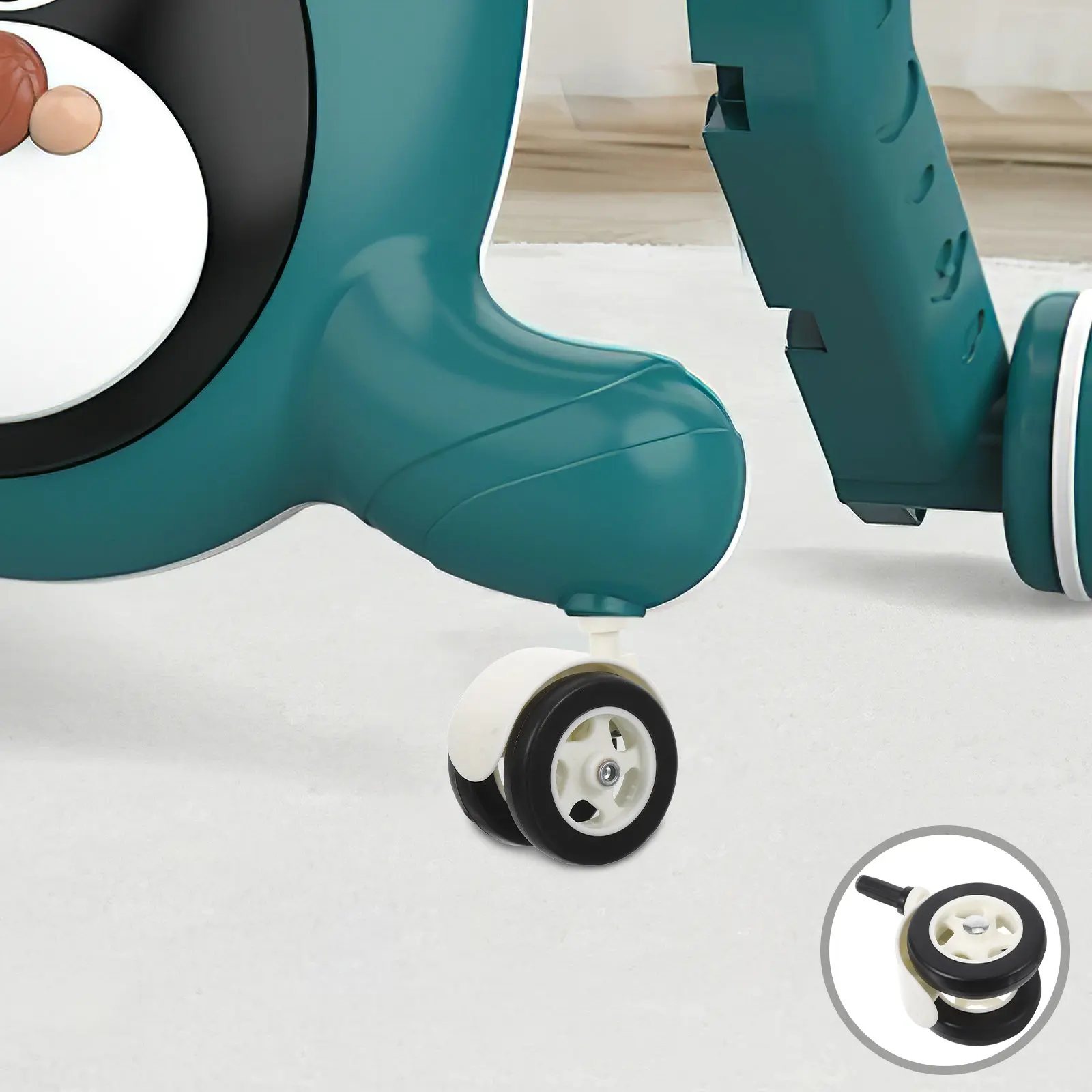 

Комплект из 4 бесшумных универсальных поворотных колес для детской коляски, сменные шины, аксессуары для колясок и прогулочных колясок