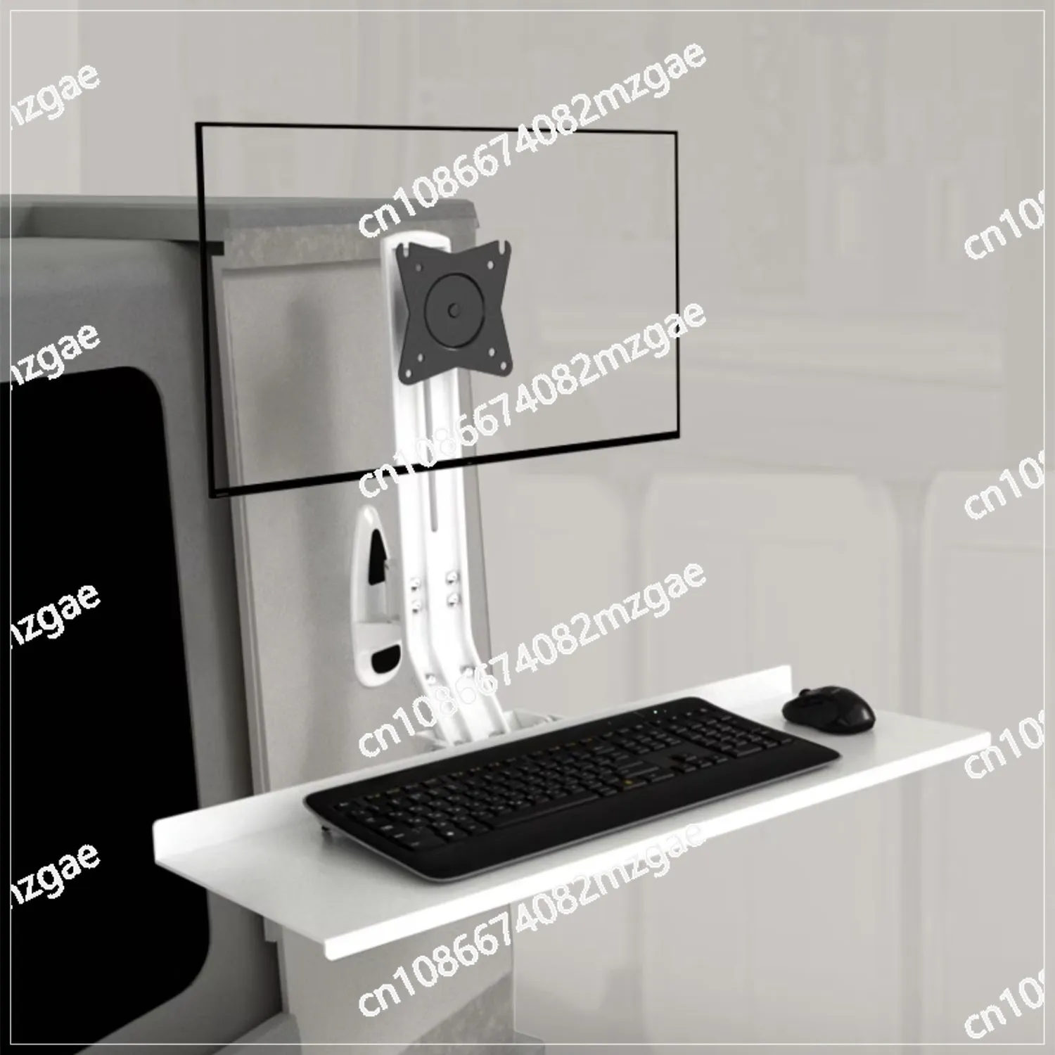 Monitor Tastiera per computer Staffa per macchina all-in-one Rack da parete per schermo con braccio con supporto per tastiera