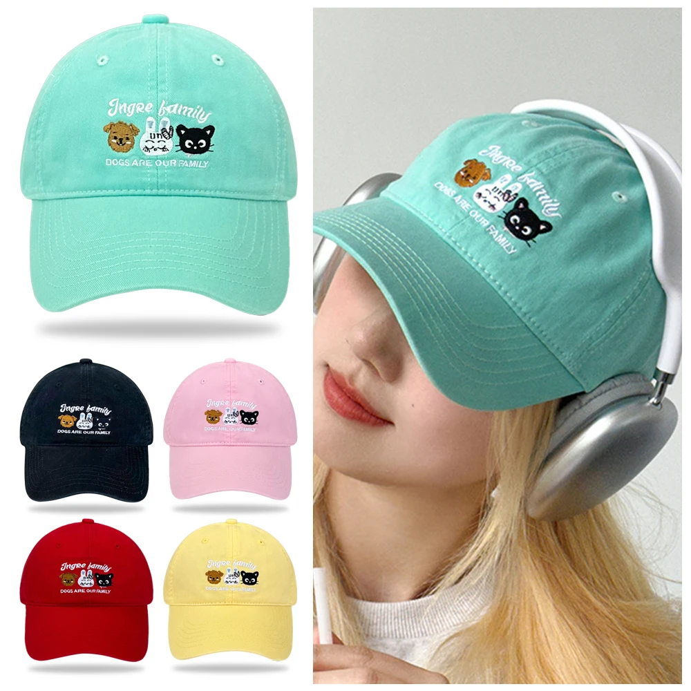 

New Letter Embroidered Baseball Hat Adjustable Cap UV Protect Duck Tongue Cap Sun Protection Spring Summer Fisherman Hat Unisex