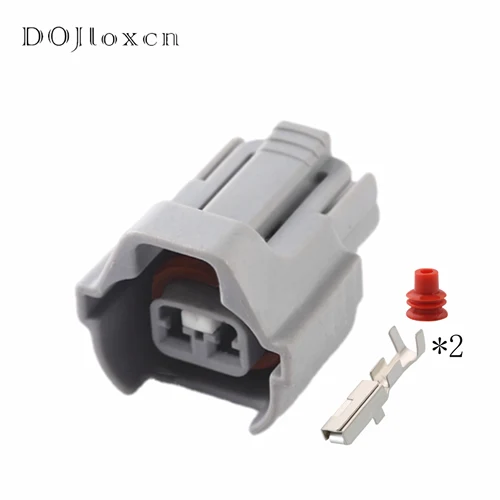 Imagen 2 del producto 1/5/10/20/50 juegos de 2 pines 6189-0670 conector de Sensor de coche inyector enchufe hembra para Toyota Nissan Lexus Ford Izusu Nippon Denso Naza