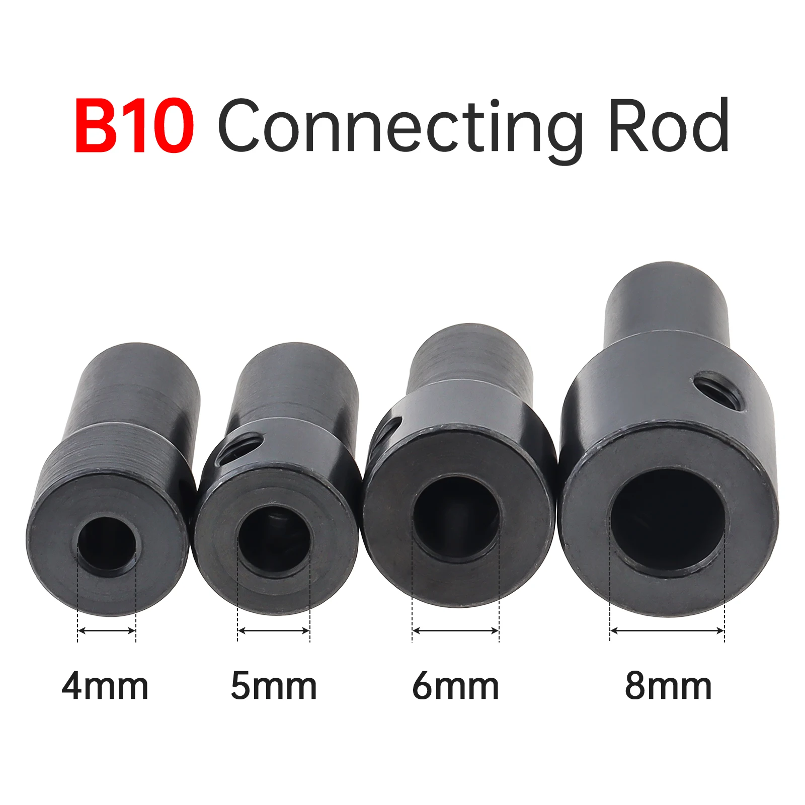 B10 Drill Chuck Connecting Rod Sleeve Copper Steel Taper Coupling 3.17mm/4mm/5mm/6mm/8mm Brushed DC Motors Tools
