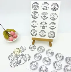 Alinacutle Sentiments Clear Stamps with Circle Tag Metal Cutting Dies Cut for Handmade Card Scrapbooking Paper Craft Template