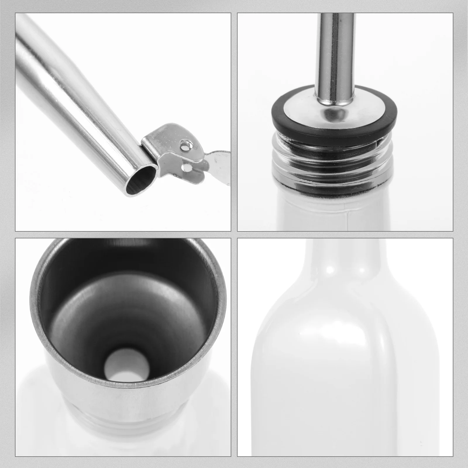 

1Set Kitchen Oil Dispenser Vinegar Bottle Multi-Function Sauce Container Decorative Cooking Spice Holder Oil Dispenser