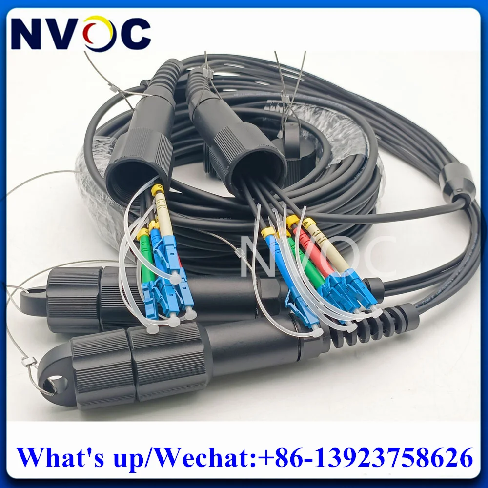 

8Cores 100M SM G657A,LSZH/TPU,5.0mm,8C 2pcs PDLC-8Fibers PDLC/UPC Armored Fiber Optic Patch Cord Cable Connector Without Reel