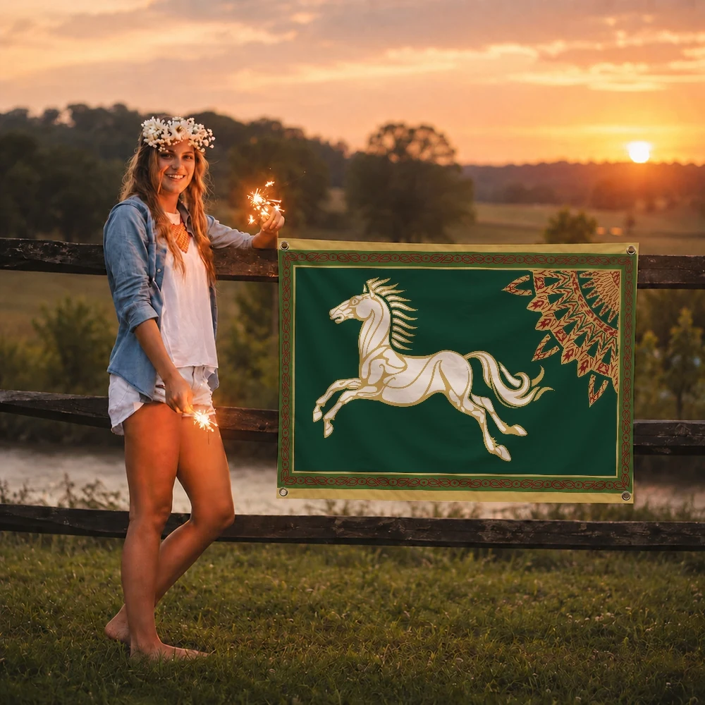 L-Lord of R-Rings Middle-earth Flag Decoration Outdoor Picnic Party Art Hanging Home Camping Party Banner