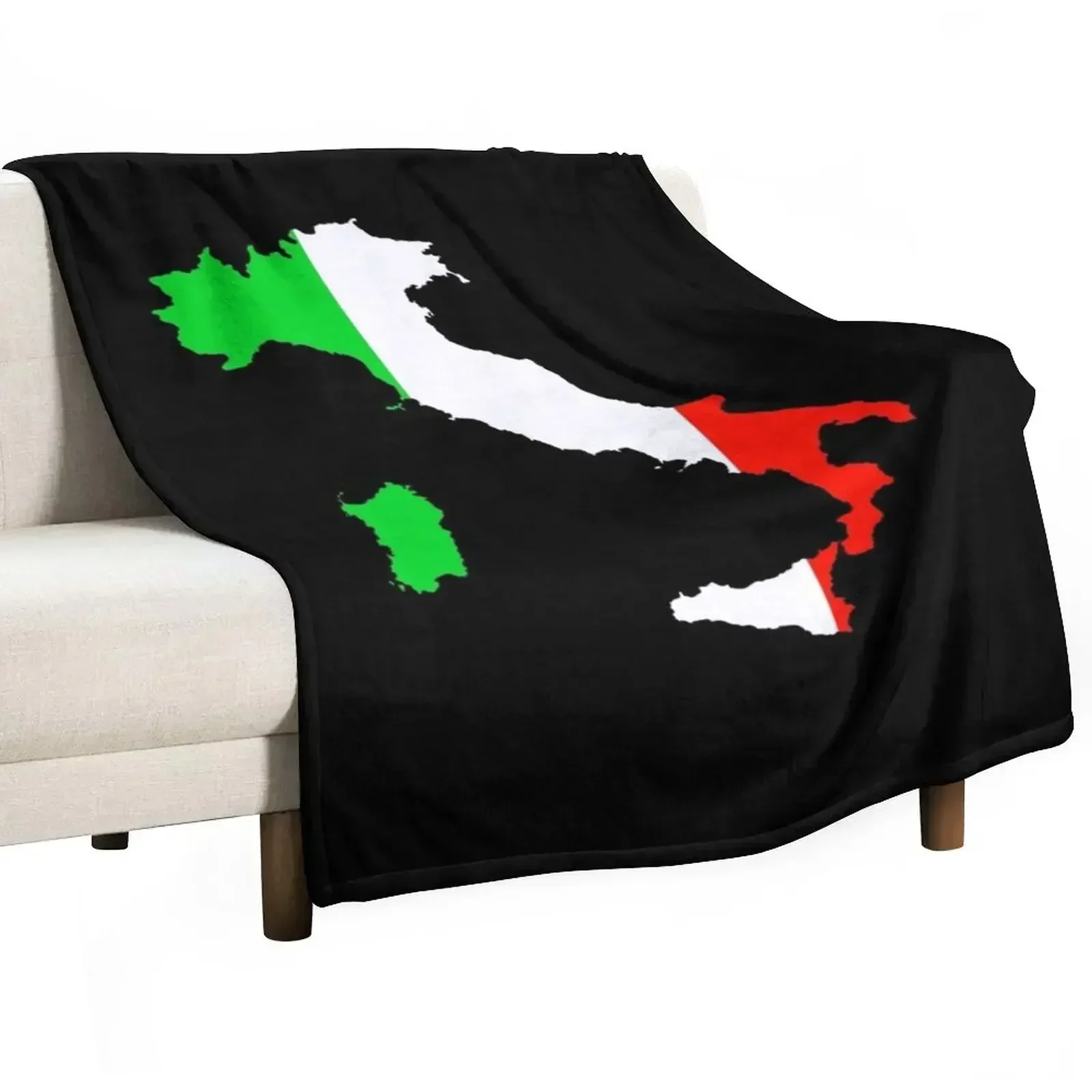 Flag of Italy and Map of Italy Throw Blanket blankets and throws Sleeping Bag Bed covers Blankets