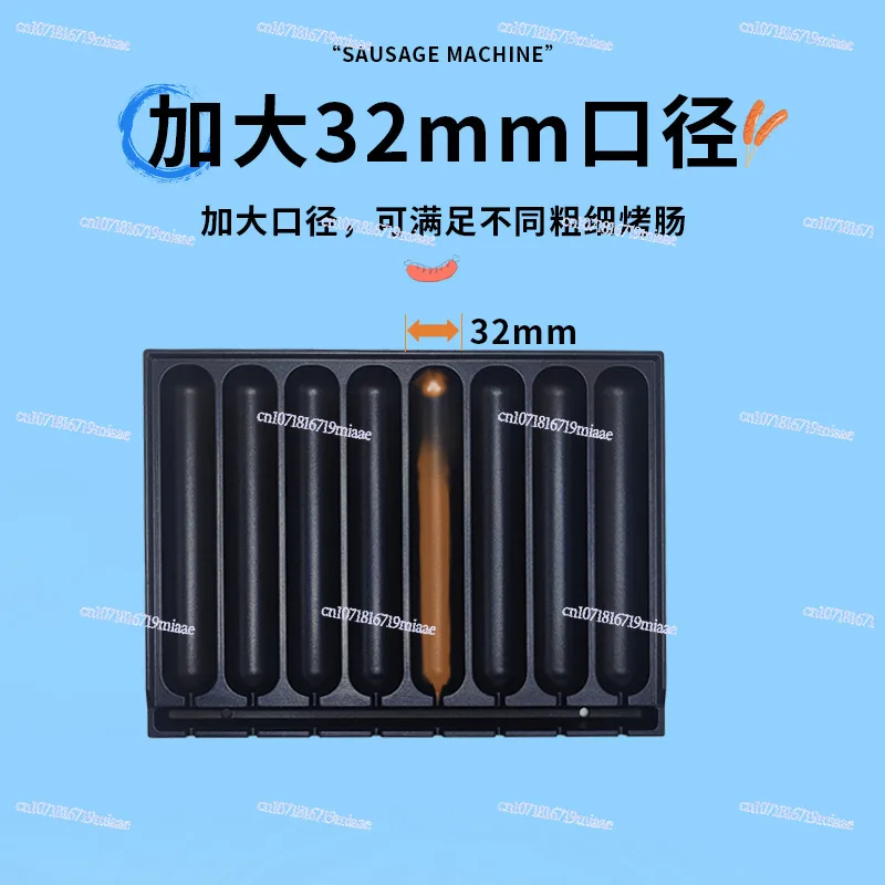 Sausage Roasting Machine Commercial Stall Starch Sausage Machine Electric Heating Gold Crispy Hot Dog Machine Sausage Roasting