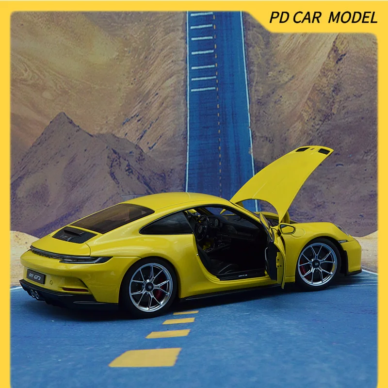 Norev Collectible 1:18 Scale Model   911 GT3 2021 Yellow Gift for friends and family