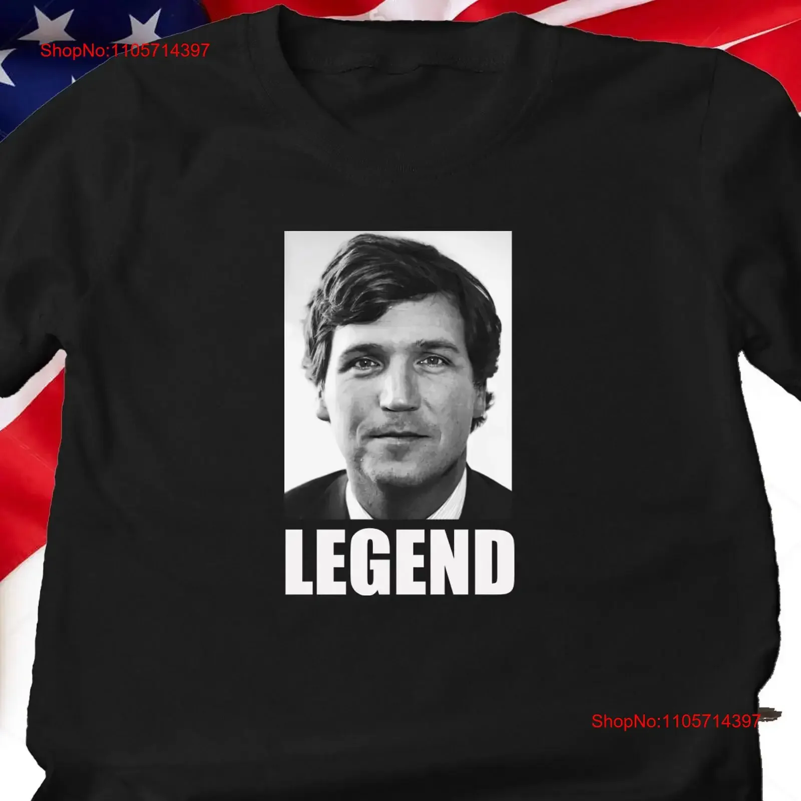 Tucker Carlson Legend T Shirt Fox News Fired Conservative Republican Politcal vintage Washed Versatile Soft designer clothes