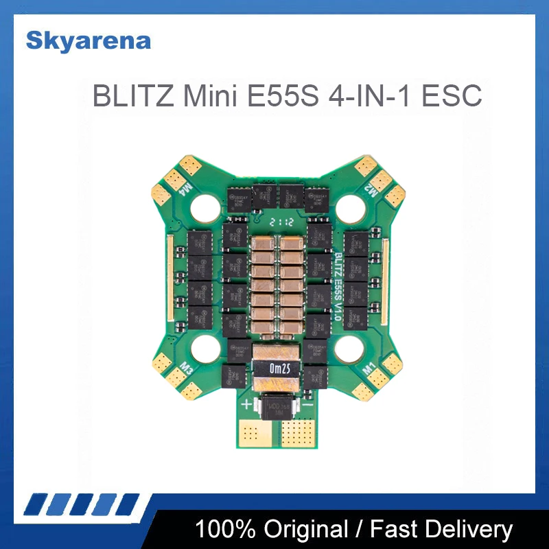 

iFlight BLITZ Mini E55S 4-IN-1 2-6S ESC Supports DShot DShot150/300/600/MultiShot/OneShot for FPV part