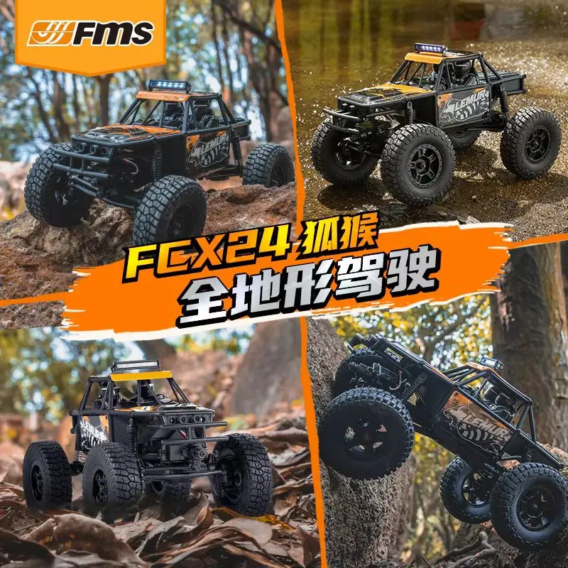 FMS FCX24 Lemur 1/24 Amphibious RC All-Terrain Off-Road Remote Control Car Model, Take Your Off-Road Challenge