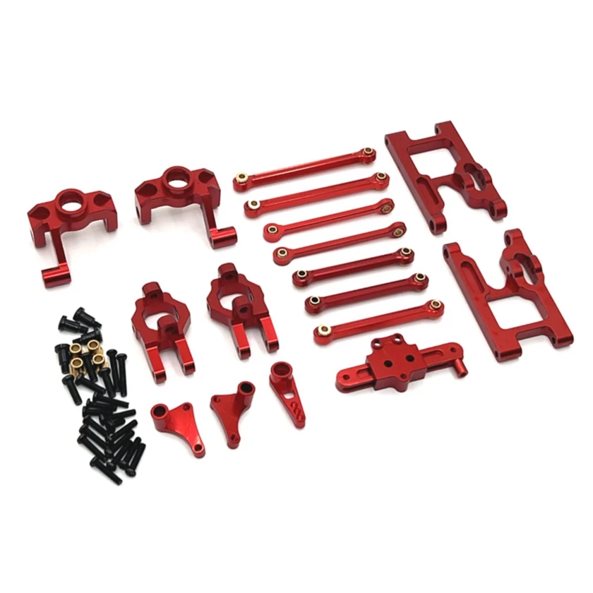 Wltoys 124006 12423 12427 12428 12429 Kit di parti di aggiornamento in metallo tirante dello sterzo asta di collegamento 1/12 accessori per auto RC