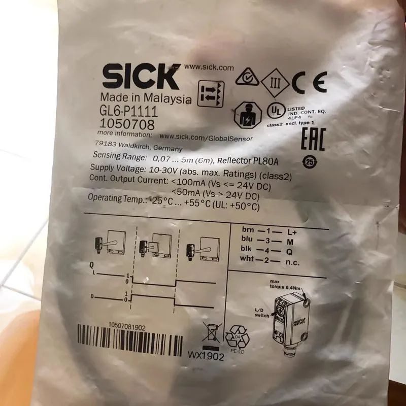 GL6-P1111 Brand new original SICK Photoelectric switch sensor, large quantity in stock, welcome to consult