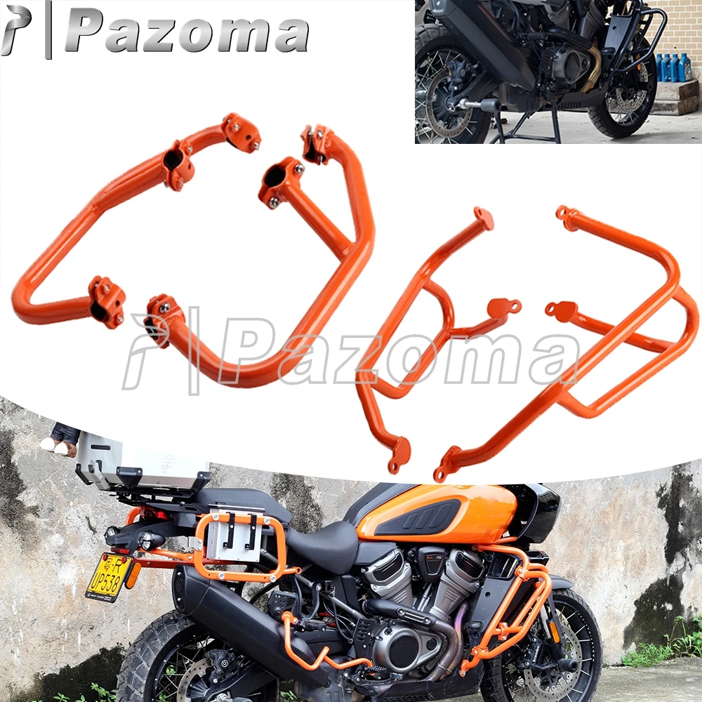 For Harley Pan American CVO 1250 RA1250 RA1250S Special Motorcycle Metal Highway Engine Guard Crash Bars Cage Falling Protection