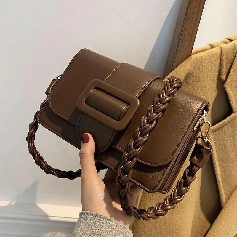 

Осень-зима, женская сумка из мягкой кожи, универсальная сумка через плечо, маленькая квадратная сумка, изысканная универсальная простая повседневная мода