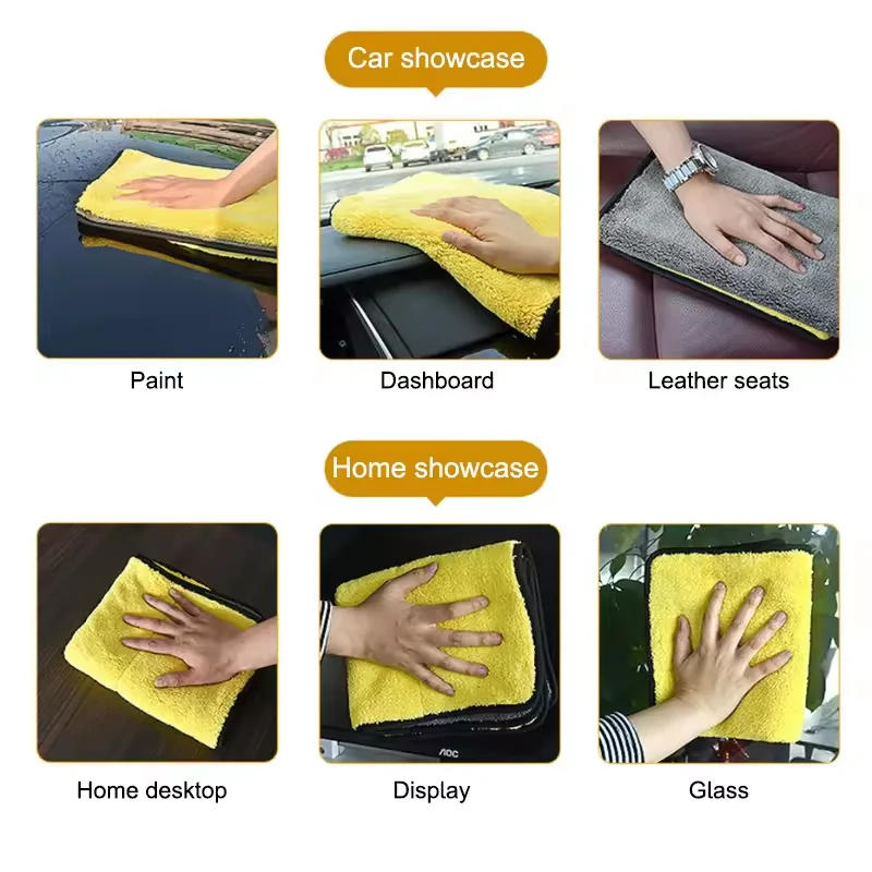High-end Microfiber Towel Car Wash Towel Detailing Cleaning Cloth Car Wash Drying Towel Car Absorbent Cleaning Products image 6