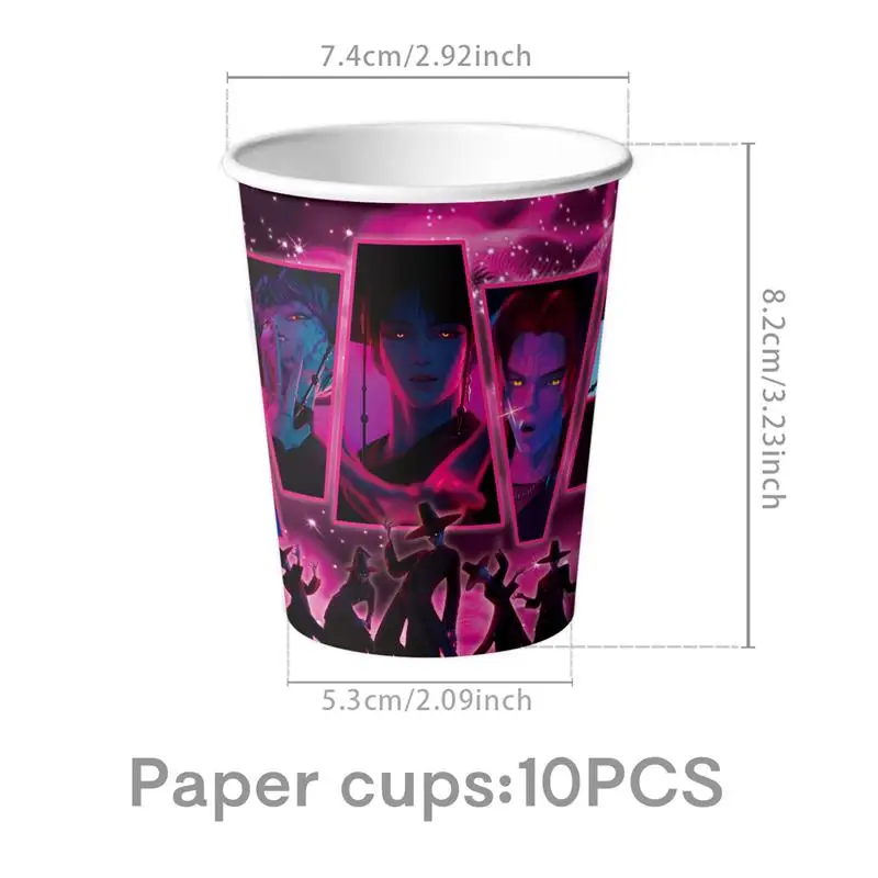 Cartoon Anime Geburtstagsparty Dekorationen Papier-Tischgeschirr Servietten Tischdecke Teller Becher Geburtstagszubehör Hintergrund Notizen Armband – Detail 40