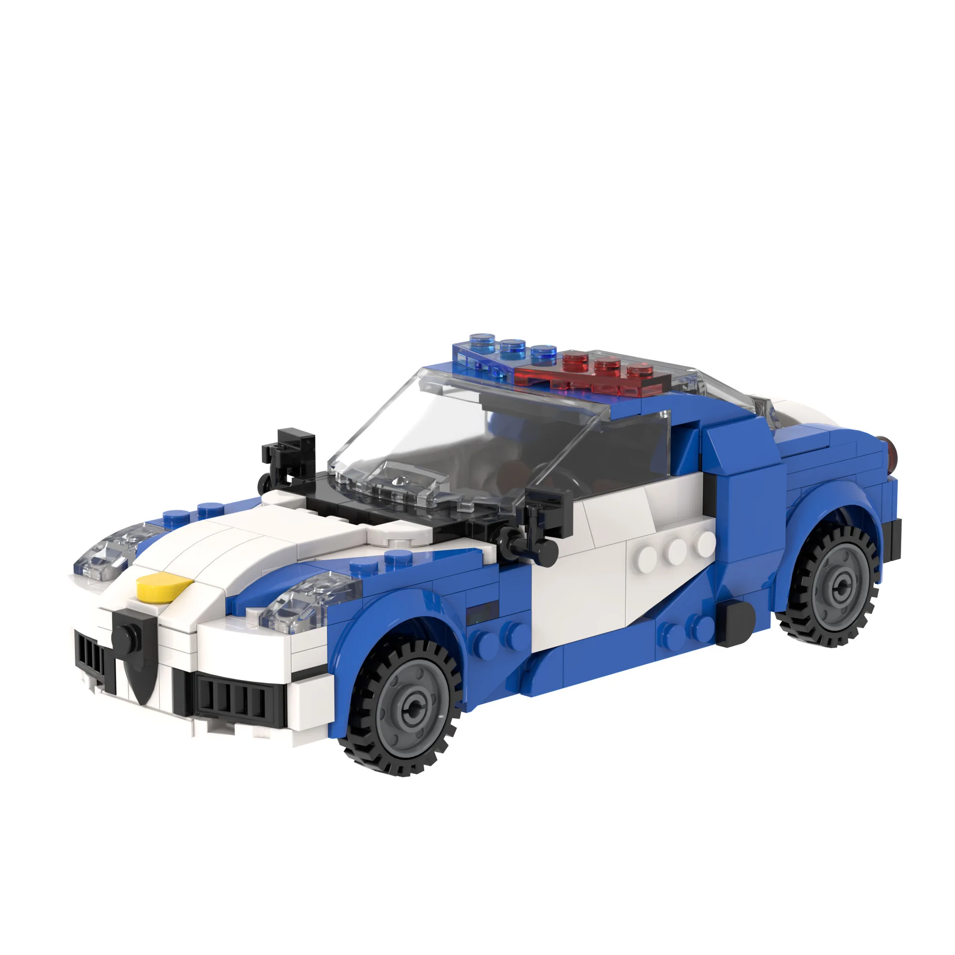 Meteorological Vehicle Military Storm Intercepting Police Car 4C Assembled Building Blocks Puzzle Small Particles Toys Gifts