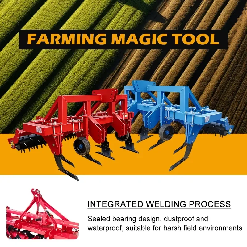 Durable heavy-duty agricultural equipment and tillage machinery for efficient garden and agricultural soil cultivation