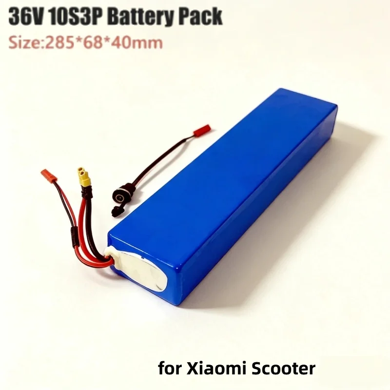 36V 10Ah 10S3P Lithium Battery Pack – NEW 250W-600W Power with 42V Charger for Xiaomi Essential Scooter Spare Accessory Durable