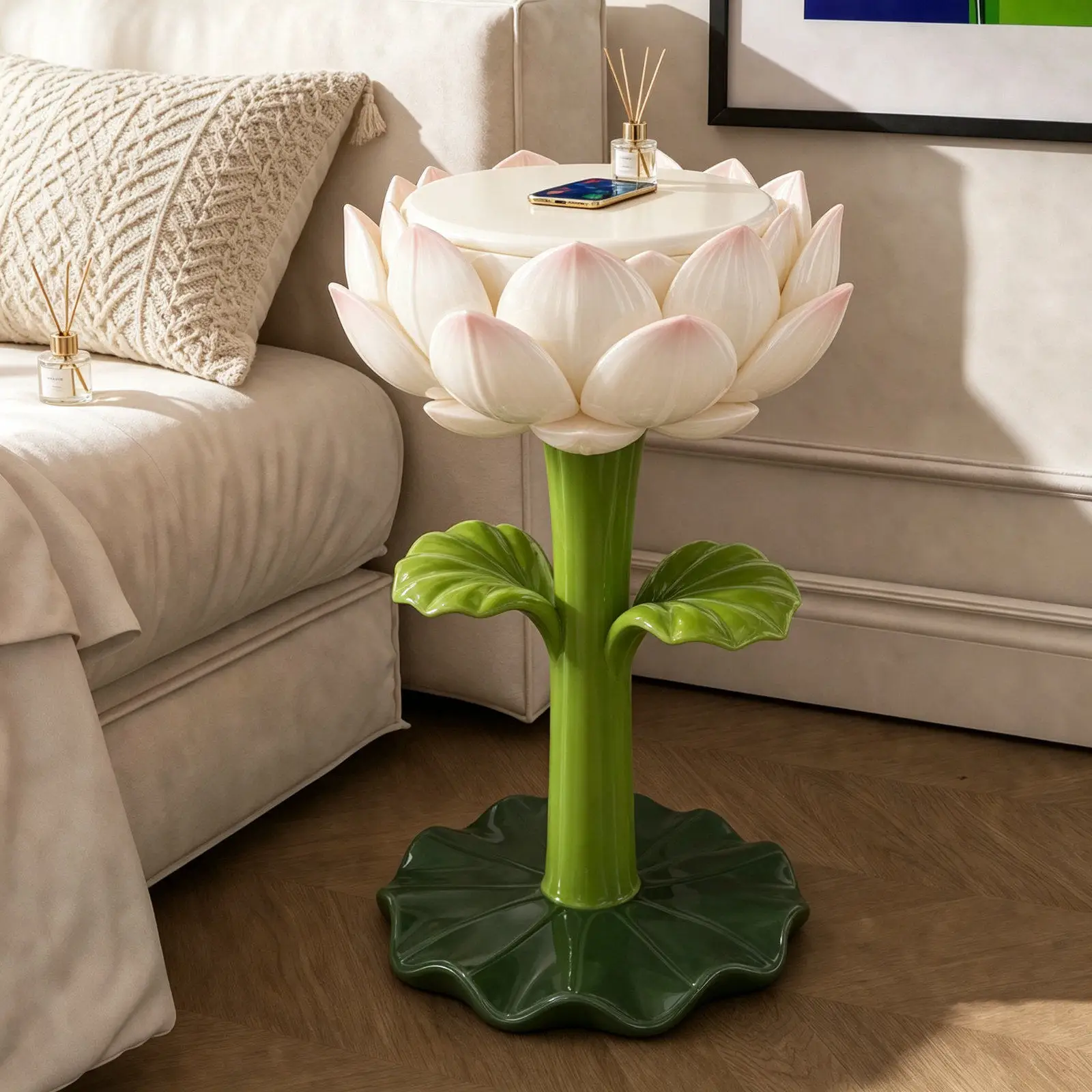 Factory Direct Compatible with premium plants Lotus sofa edge corner corner bedroom bedside table