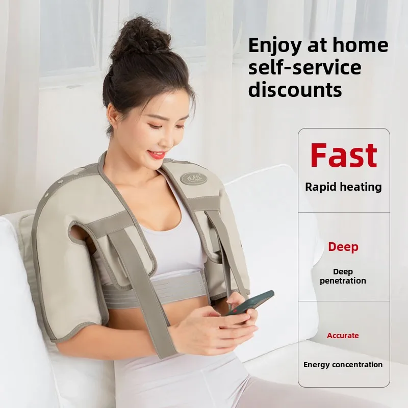 Far-infrared Hot Fat Shoulder Pad Hot Compress Vibration Massage Instrument,Shoulder and Neck Fever Reduce Thin Arm Massage Tool
