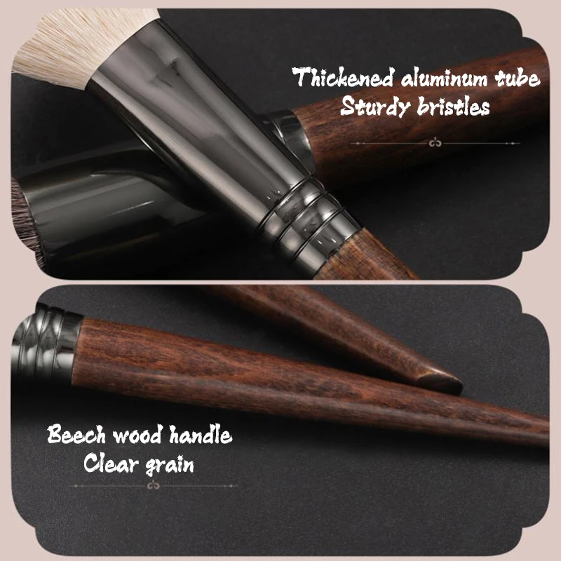 1 pz pennello per trucco per capelli animali set completo pennelli per labbra pennello per ombretto pennello per trucco morbido strumenti di bellezza pennello per sbavature singolo