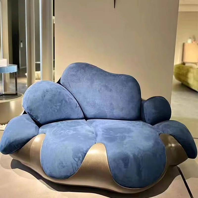 Light luxury high quality velvet leisure chair high-end luxury villa interior design living room sofa cover