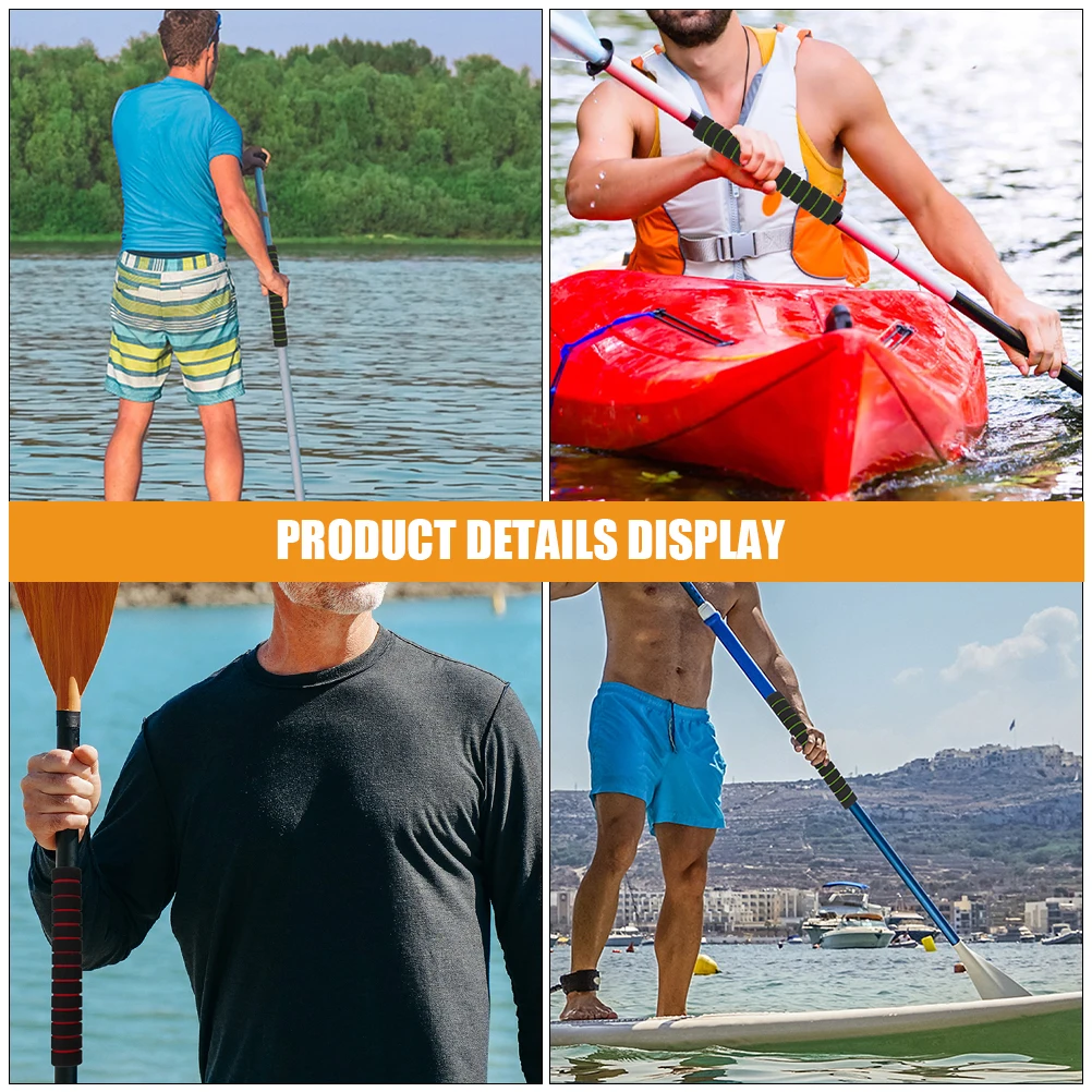 

12 Pairs Sponge Paddle Grips Kayak Handle Sleeves Non-Slip Boat Oar Accessories For Left Right Hand Use Durable Comfortable