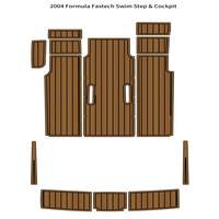 2004 Formula Fastech Swim Step Cockpit Boat EVA Faux Foam Teak Deck Floor Pad