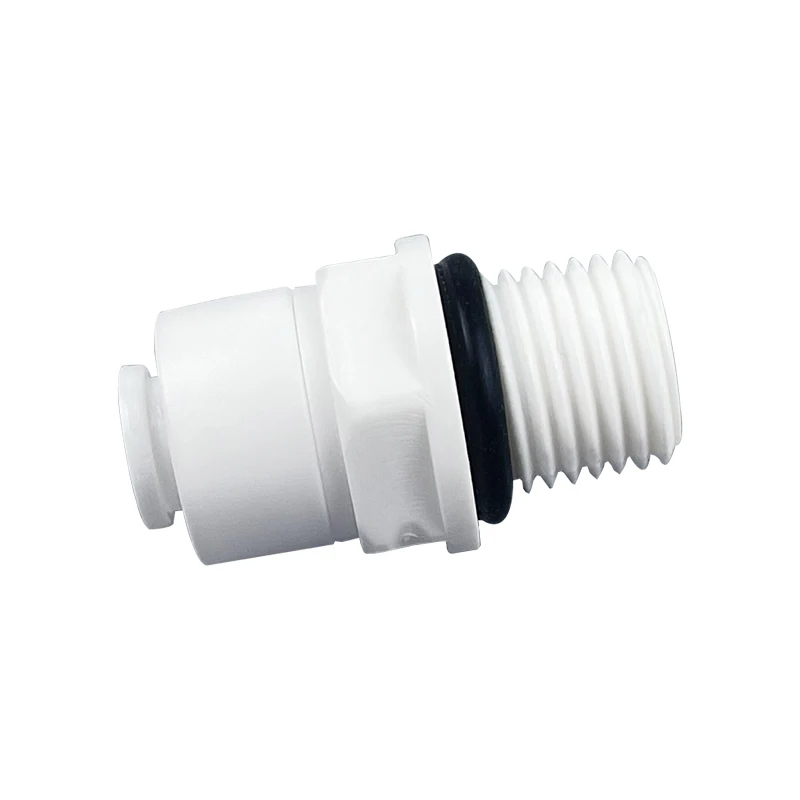 

RO Straight Pipe Fitting 1/4 OD Hose 1/4" BSP Male Thread Plastic Quick Connector System Water Purifies Pack Of 10 Pcs